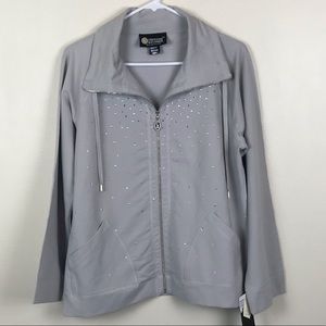 Christine Alexander Zip-Up Jacket L NWT